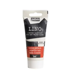 Pebeo Lino Ink 80 ml, vannbasert linoleumsfarge – Carmine Red