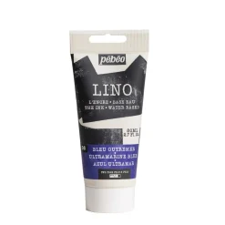 Pebeo Lino Ink 80 ml, vannbasert linoleumsfarge – Ultramarine Blue