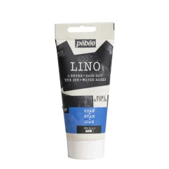 Pebeo Lino Ink 80 ml, vannbasert linoleumsfarge – Cyan
