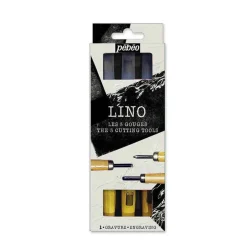Pebeo Lino Toolset 3, skjæreverktøy i tre varianter for linoleum og tre