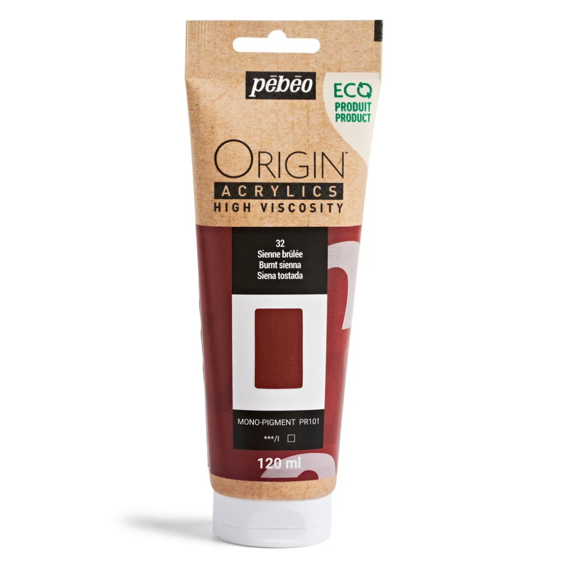 Pebeo Origin Acrylics akrylmaling 120 ml Burnt sienna 32
