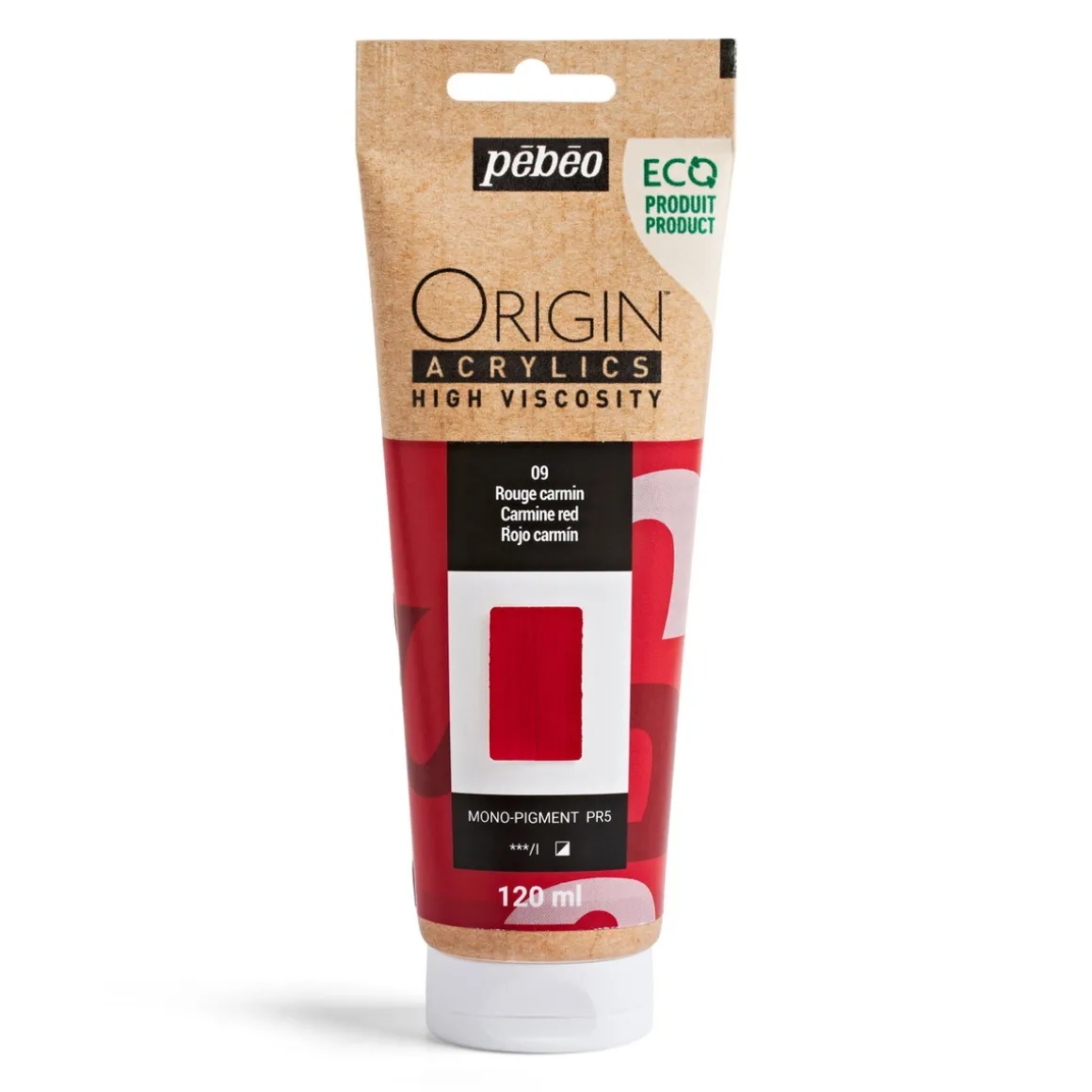 Pebeo Origin Acrylics akrylmaling 120 ml Carmine red 09