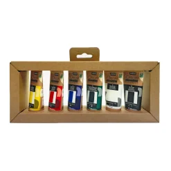 Pebeo Origin Acrylics Primary 6-pakning, 6×60 ml primærfarger