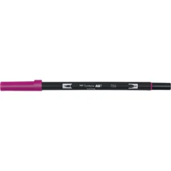 Penselpenn Tombow ABT Dual Brush Pen Port Red 757