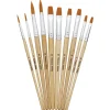 Penselsett Basic rund/flat 10
