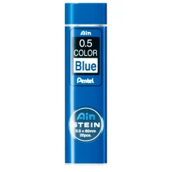Pentel blå blyantstifter refill – 0,5 mm. Inneholder 20 stifter.