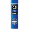 Pentel blyantstifter refill – 0,5 mm HB. Inneholder 40 stifter.