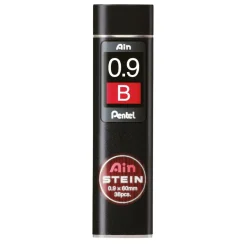 Pentel blyantstifter refill – 0,9 mm B. Inneholder 36 stifter.