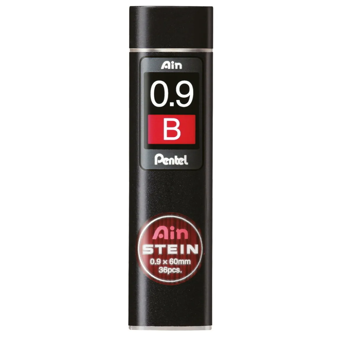 Pentel blyantstifter refill – 0,9 mm B. Inneholder 36 stifter.