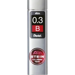 Pentel blyantstifter refill – 0,3 mm B. Inneholder 15 stifter.