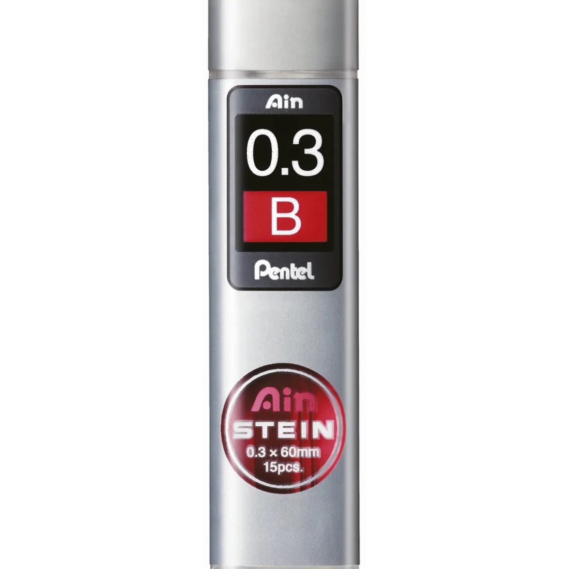 Pentel blyantstifter refill – 0,3 mm B. Inneholder 15 stifter.