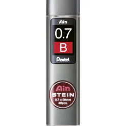 Pentel blyantstifter refill – 0,7 mm B. Inneholder 40 stifter.