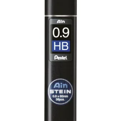 Pentel blyantstifter refill – 0,9 mm HB. Inneholder 36 stifter.