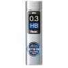 Pentel blyantstifter refill – 0,3 mm HB. Inneholder 15 stifter.