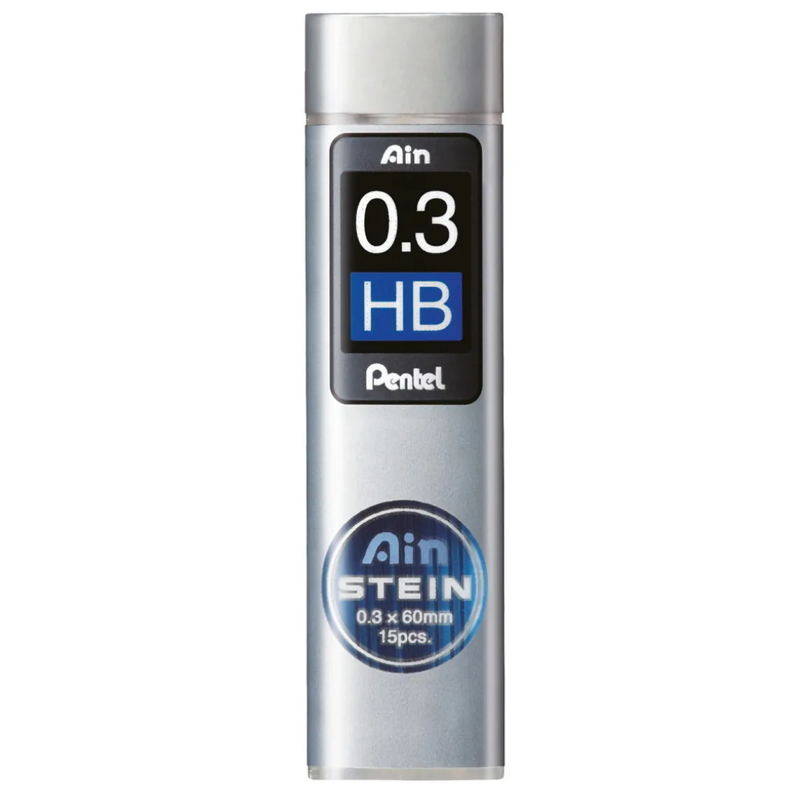 Pentel blyantstifter refill – 0,3 mm HB. Inneholder 15 stifter.