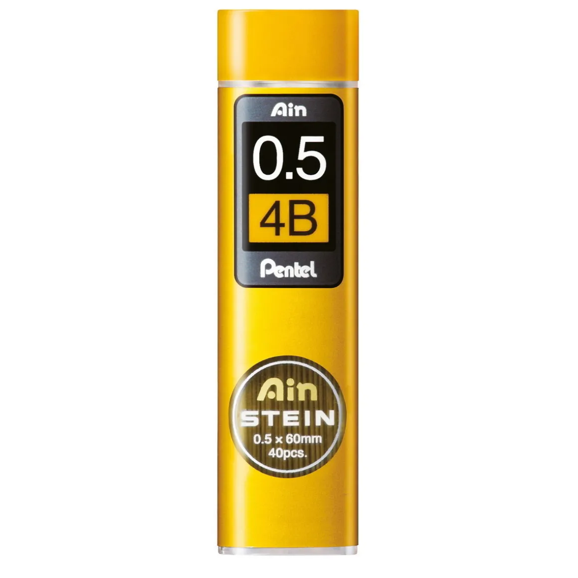 Pentel blyantstifter refill – 0,5 mm 4B. Inneholder 40 stifter.