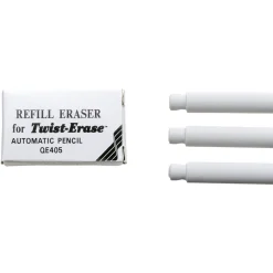 Pentel Refill E10, 3-pakning viskelær til Pentel Twist Erase og Twist Erase Click
