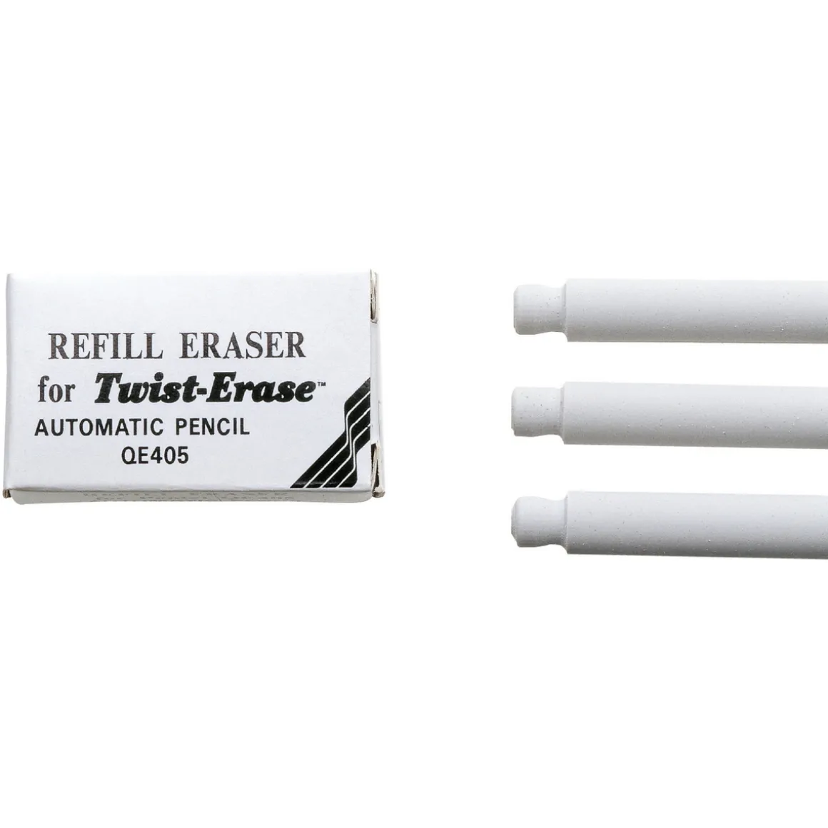 Pentel Refill E10, 3-pakning viskelær til Pentel Twist Erase og Twist Erase Click