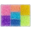 Perlemiks med 2850 transparente perler i 7 ulike farger