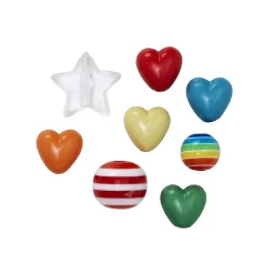 Perlemiks multicolor 124 stk.