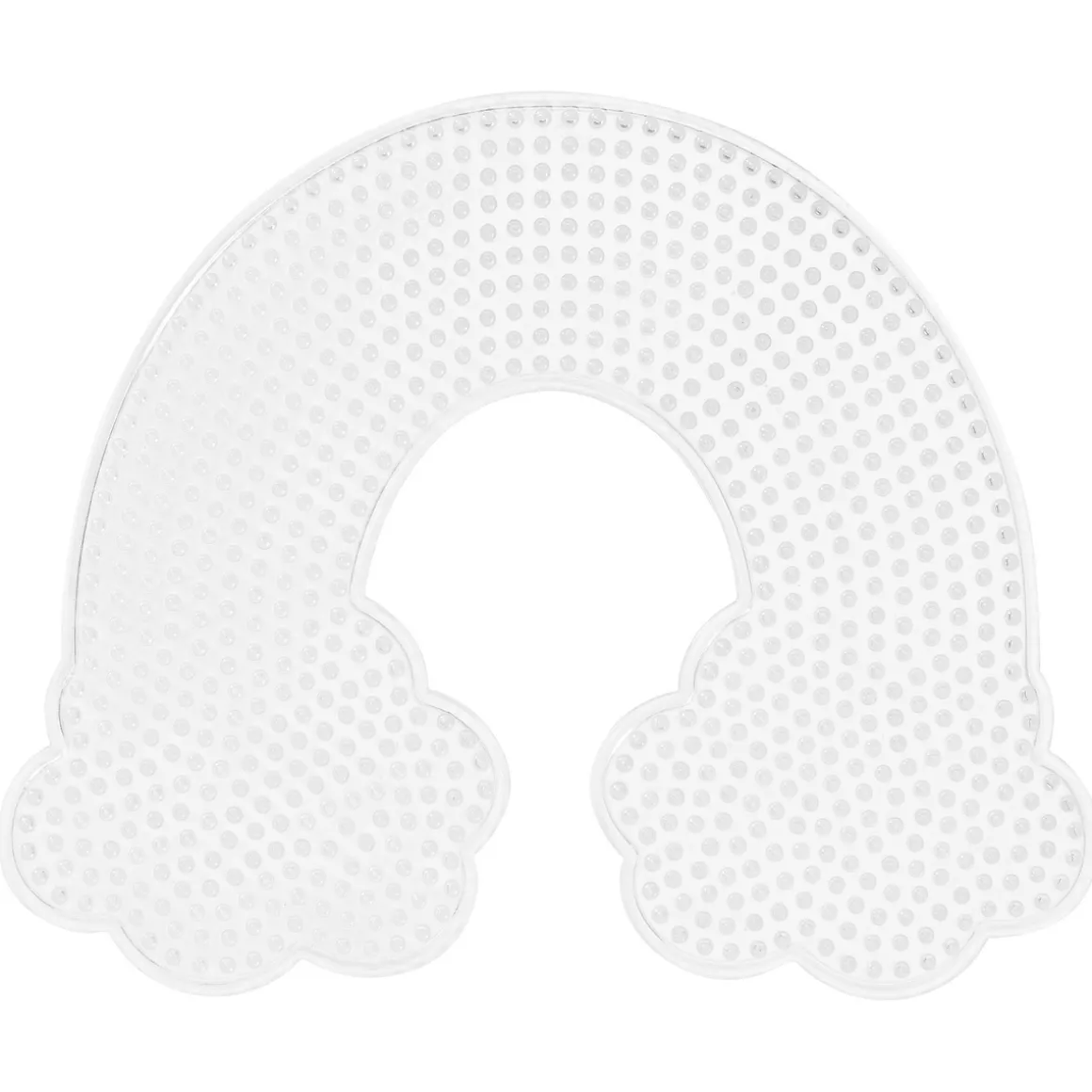 Perleplate Midi regnbue med sky, 20×16,5 cm – til våre rørperler med diameter 5 mm