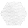 Perleplate Midi sekskant, 15,5×13,5 cm – til våre rørperler med diameter 5 mm