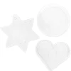 Perleplate Mini 3-pakning – hjerte, stjerne og sirkel – til våre Mini-rørperler med diameter 2,5 mm