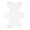 Perleplate XL bamse, 15,5×19,3 cm – til våre XL-rørperler med diameter 9 mm