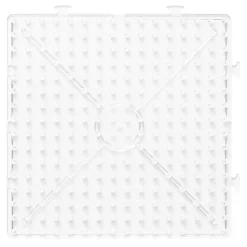 Perleplate XL firkant, 16×16 cm – til våre XL-rørperler med diameter 9 mm