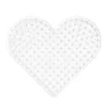 Perleplate XL hjerte, 17,5×15,3 cm – til våre XL-rørperler med diameter 9 mm