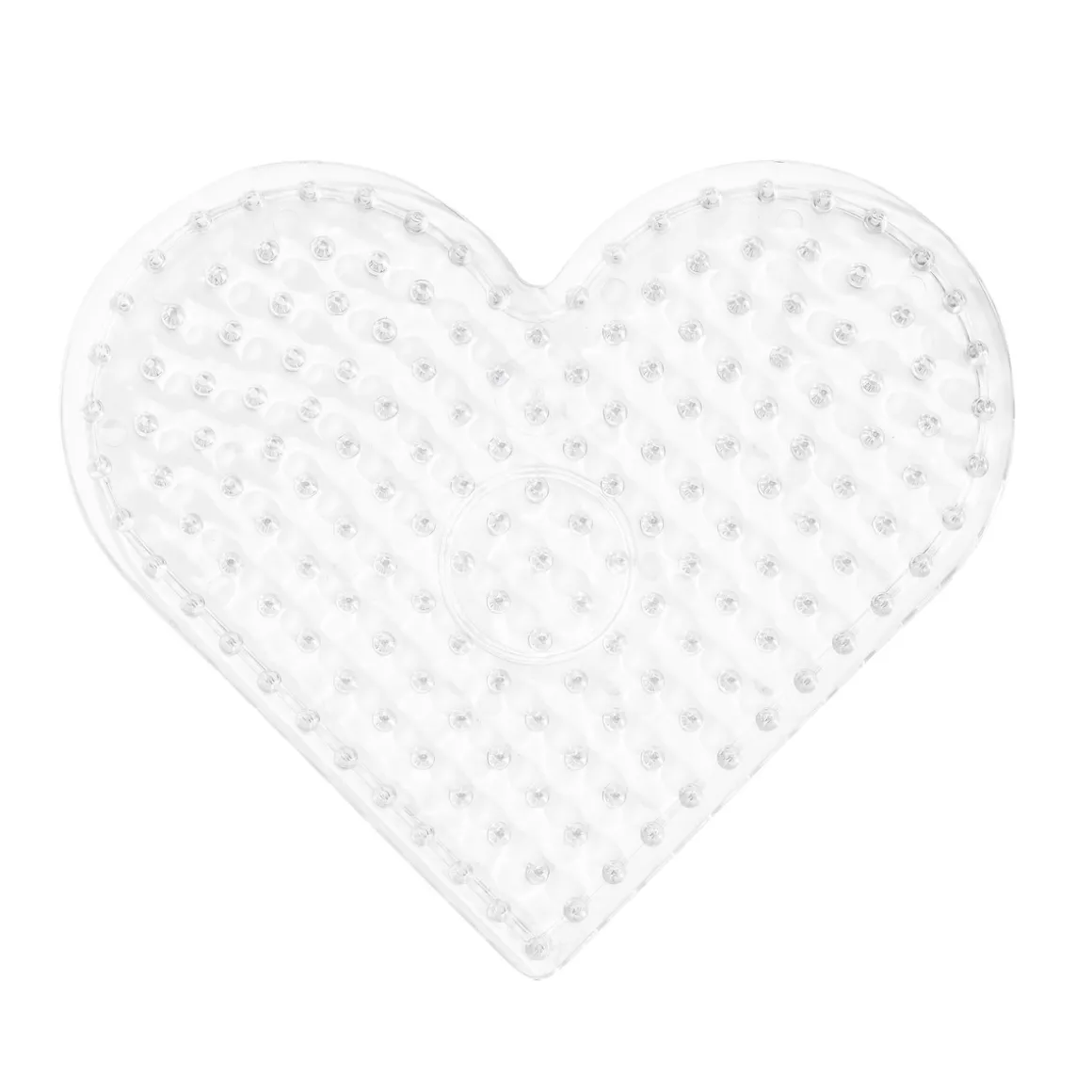Perleplate XL hjerte, 17,5×15,3 cm – til våre XL-rørperler med diameter 9 mm