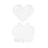 Perleplate XL 2-pakning – sommerfugl og hjerte – til våre XL-rørperler med diameter 9 mm