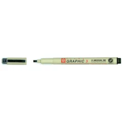 Pigma Graphic 3,0mm Sort