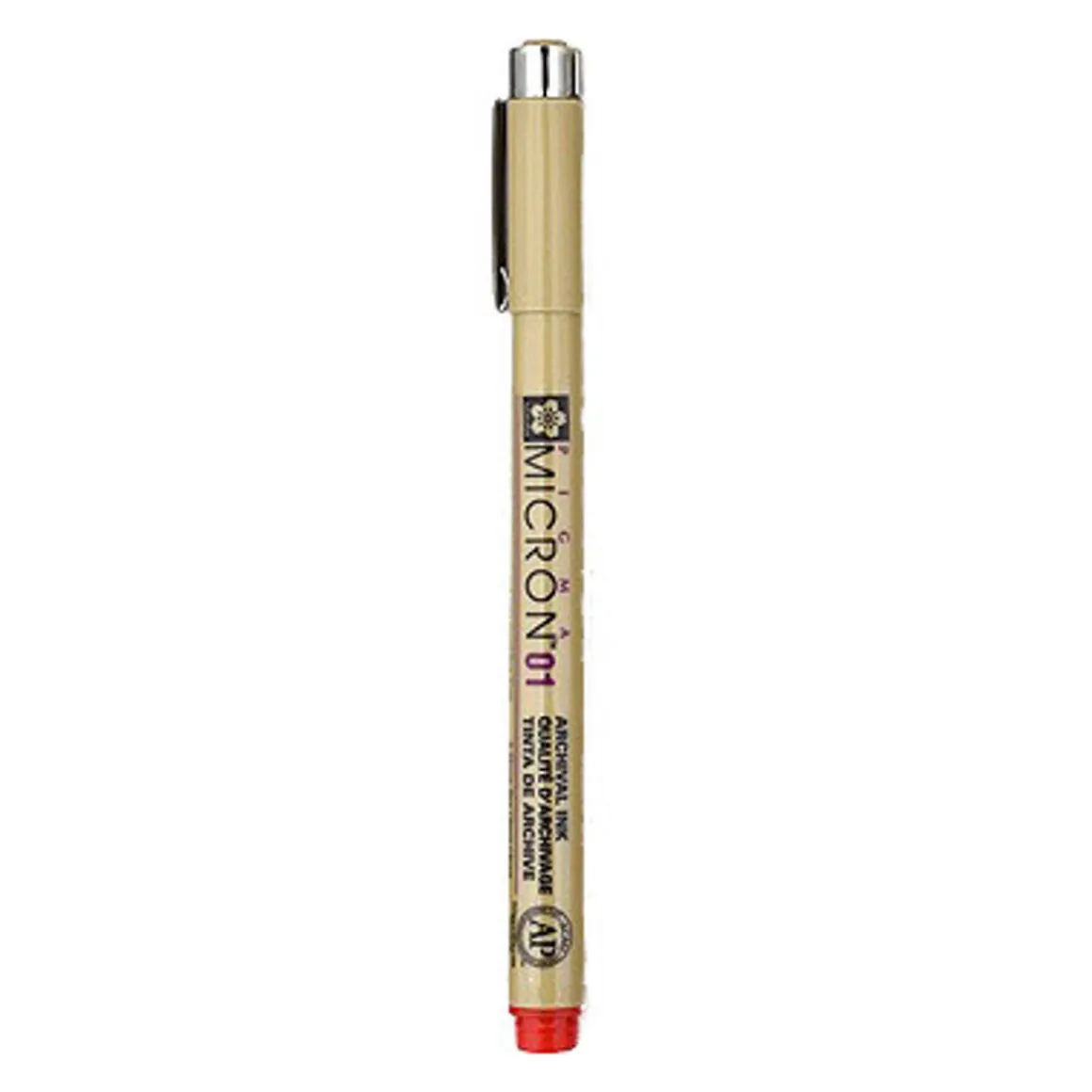 Pigma Micron 01 Rød 0,25 mm