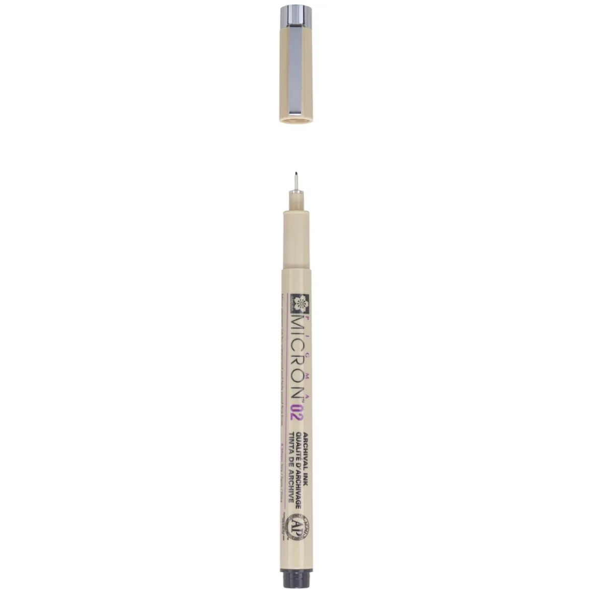 Pigma Micron 02 Sort 0,3 mm