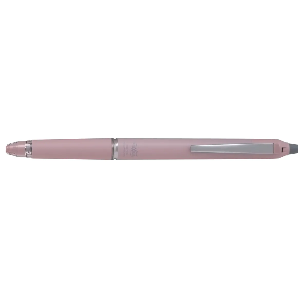 Pilot Frixion Ball Zone Pink 0,7 mm, svart blekkpenn med utviskbar gelblekk.