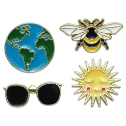 Pin / motivknapp – Environment 4 stk.