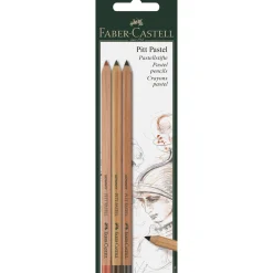 Pitt pastel Sang/sepia/waln 3p