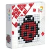 Pixelhobby XL Startsett – Marihøne / pingvin, 60×60 mm pikselplate + 3×60 piksler