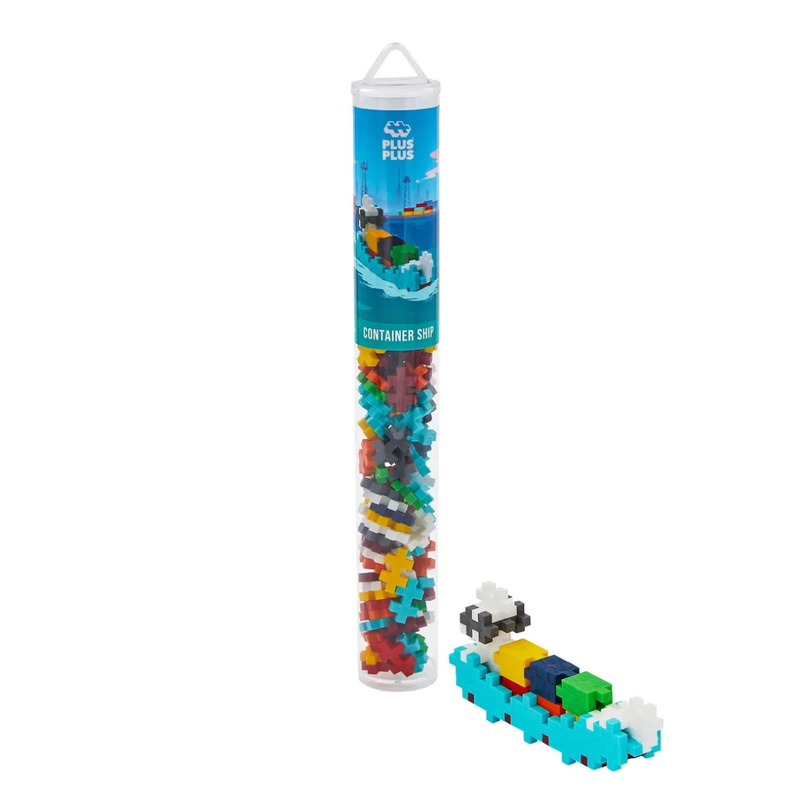 Plus-Plus Container ship / containerskip – rør med 100 deler