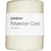 Polyestersnor 200 meter, Ø3 mm, ecru / kremhvit