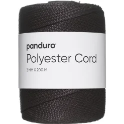 Polyestersnor 200 meter, Ø3 mm, mørkebrun