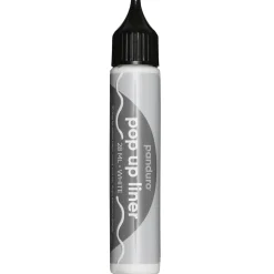 Pop Up Liner 28 ml hvit – skriv og tegn med fikserbar gummimasse