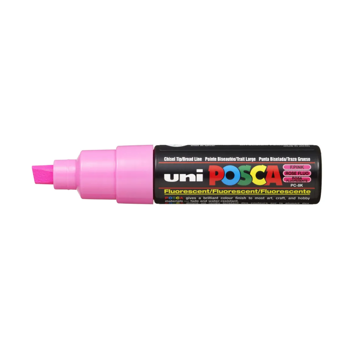 Posca PC-8K Fluorescent Pink 756 (8 mm broad tip / chisel)