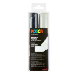 Posca PC-17K 2-pakning – Svart og hvit