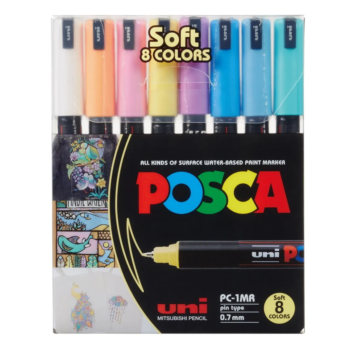 Posca PC-1MR Soft colors 8-p
