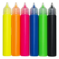 Puffy Paint 3D-maling 6-pakning – tegn og mal med tykk maling som gir relieffeffekt