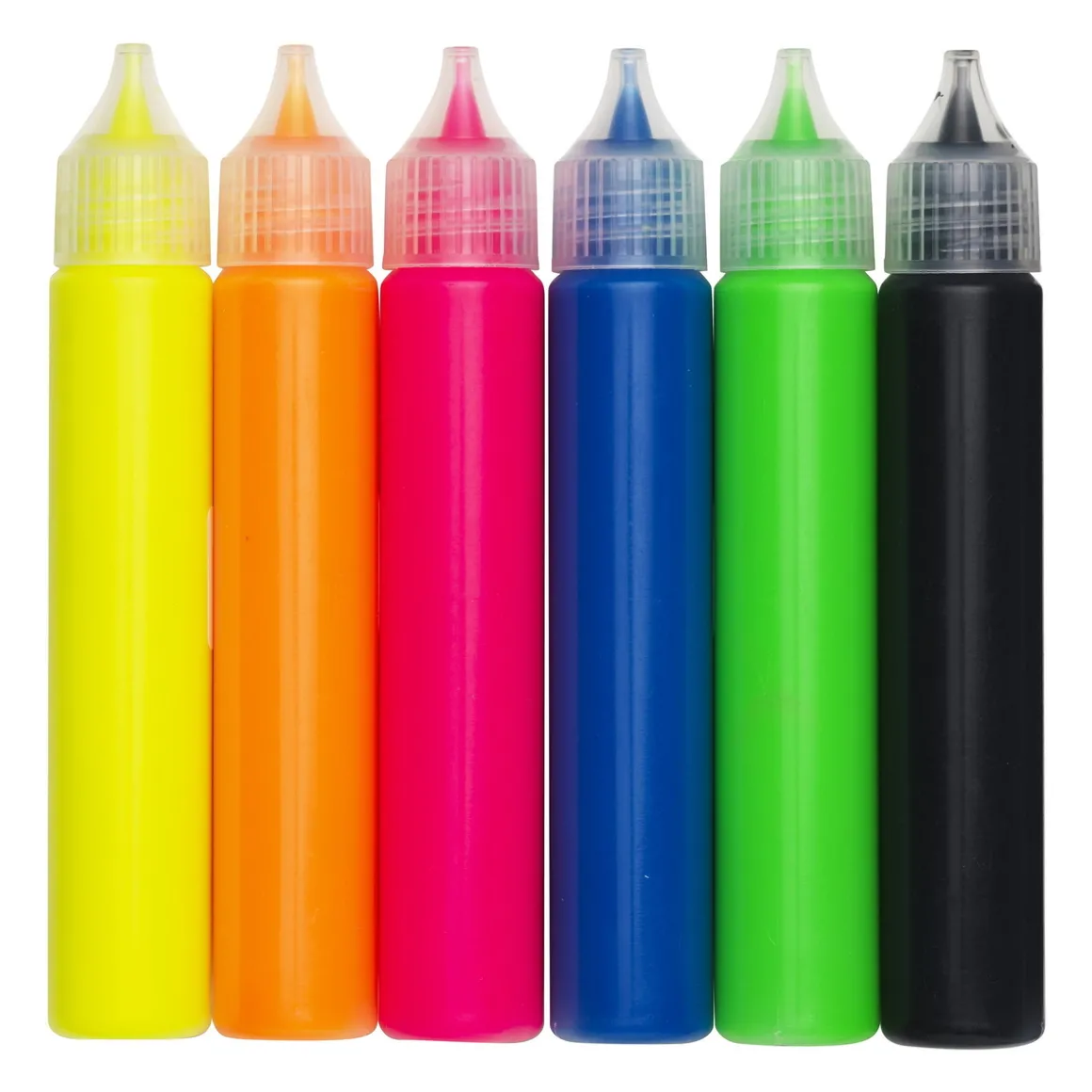 Puffy Paint 3D-maling 6-pakning – tegn og mal med tykk maling som gir relieffeffekt