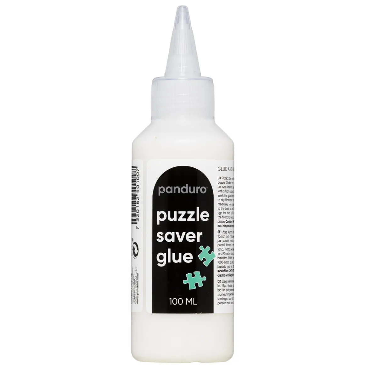 Puzzle Saver Glue, 100 ml puslespillim som gjør det mulig å lime sammen puslespill