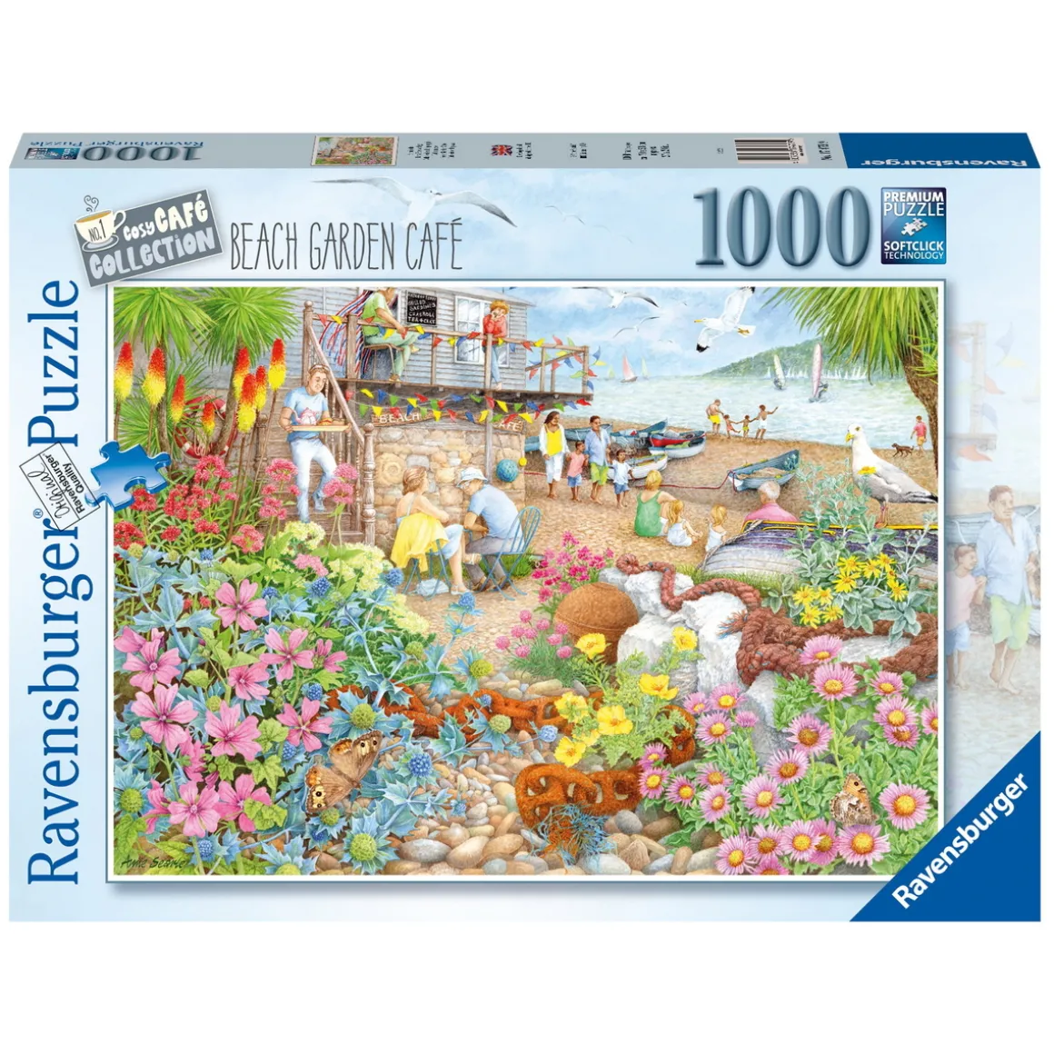 Ravensburger puslespill – Beach Garden Cafe. 1000 biter, 70x50 cm.